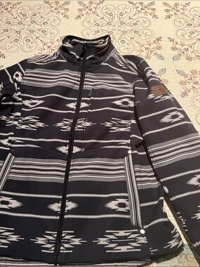 Ariat Black and White Aztec-Pattern Performance Jacket